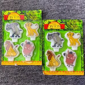Disney The Lion King Birthday Candles Pack Of 4 Simba Pumbaa New Sealed (w)
